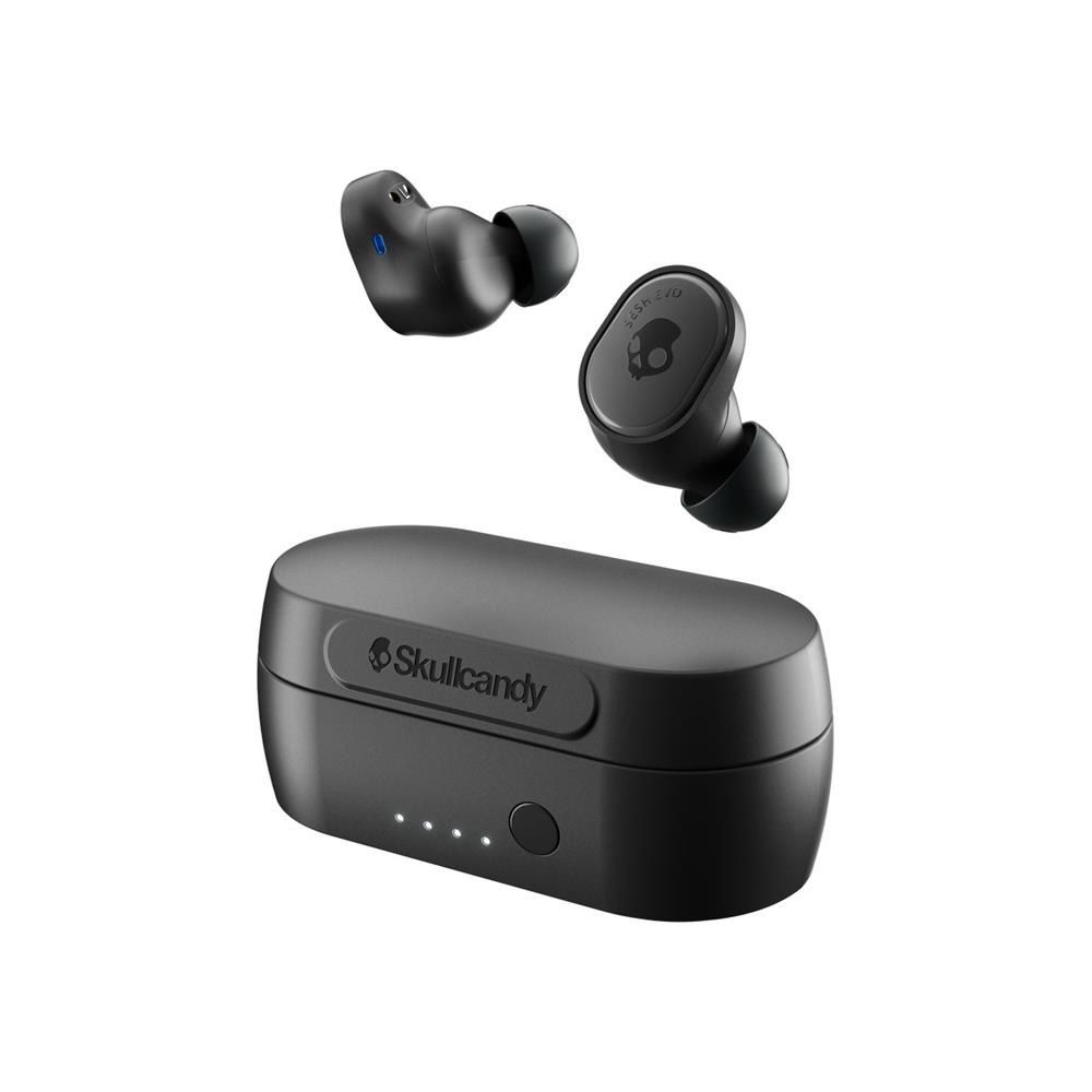 black true wireless earbuds